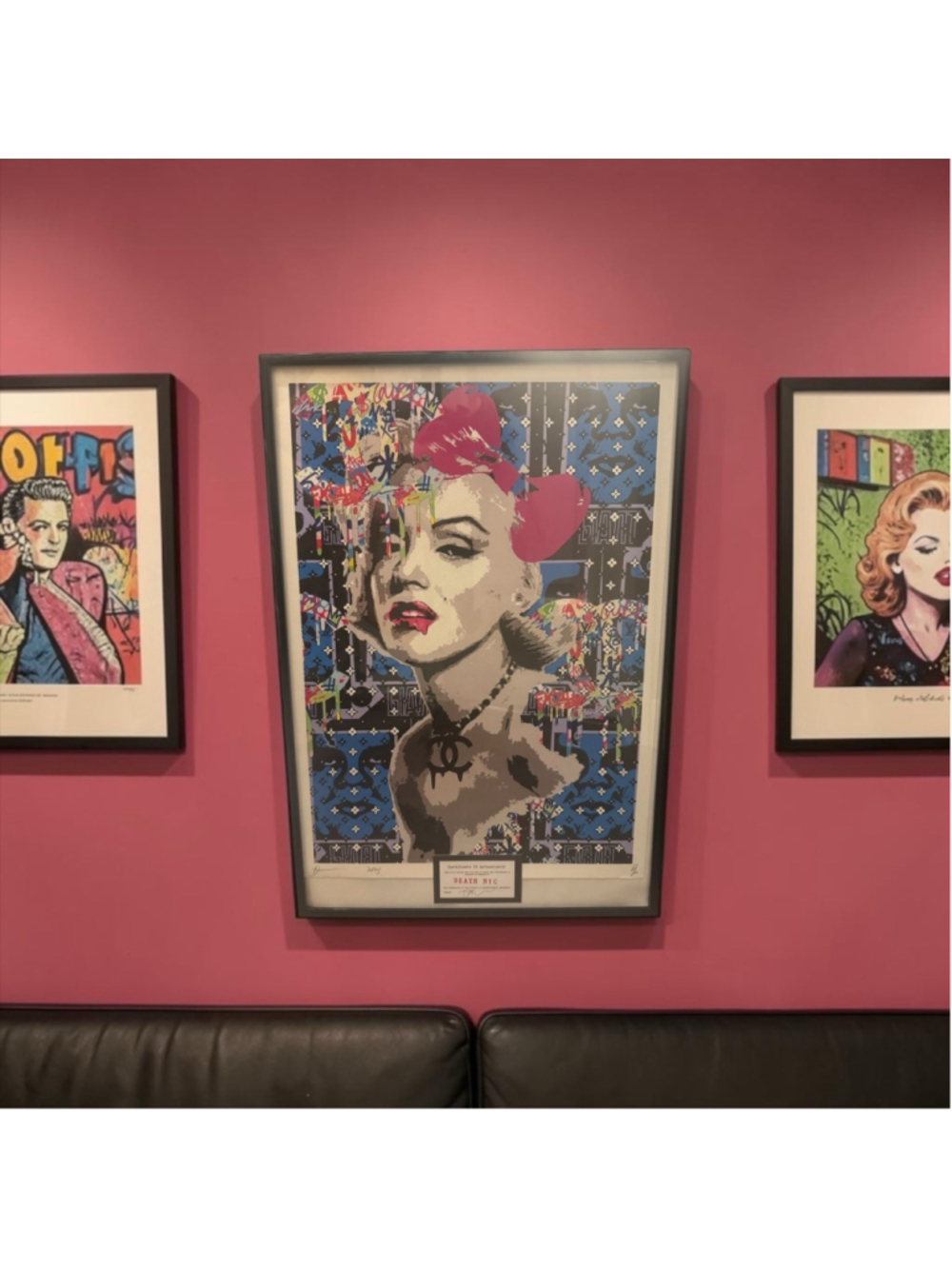 DEATH NYC Framed Marilyn Monroe Artist Proof Print with COA